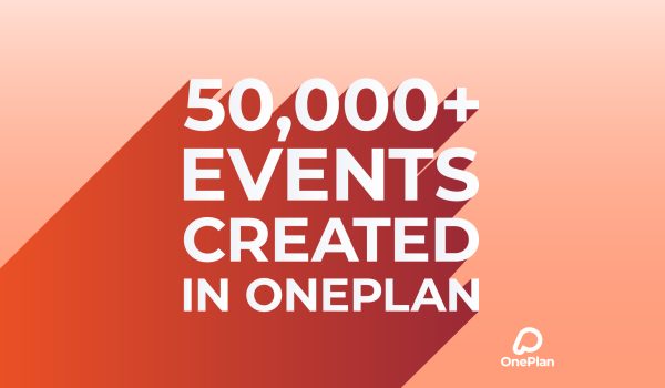 50,000 events created in OnePlan graphic